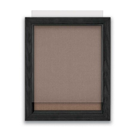 United Visual Products Indoor Enclosed Combo Board, 72"x36", Bronze Frame/Green & Black UVCB7236BZ-GREEN-BLACK